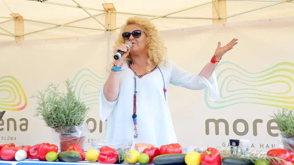 Magda Gessler na pikniku w Gdańsku