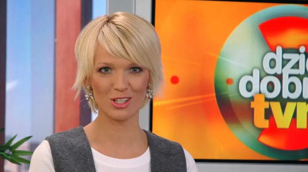 Magda Mołek w 2006 roku w studiu "Dzień Dobry TVN"