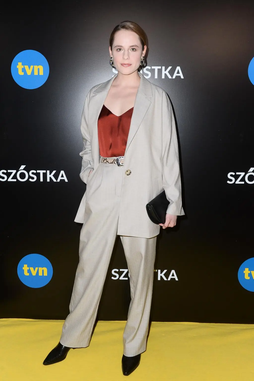 Maja Pankiewicz na na uroczystej premierze serialu "Szóstka"