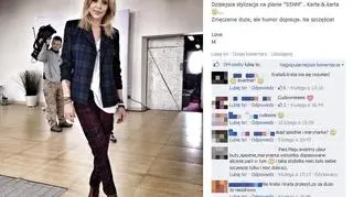 Maja Sablewska na planie swojego programu