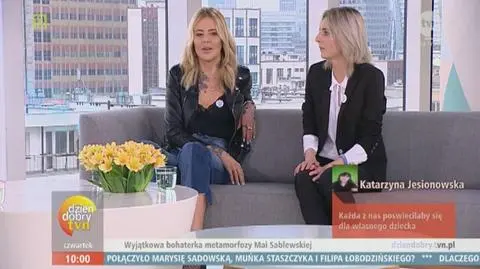 Maja Sablewska z uczestniczką programu w "Dzień Dobry TVN"