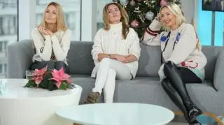 Agnieszka Woźniak-Starak, Małgorzata Rozenek-Majdan i Hanna Lis w "Dzień Dobry TVN"