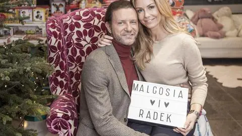 Świąteczna sesja Małgorzaty Rozenek-Majdan i Radosława Majdana