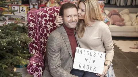 Świąteczna sesja Małgorzaty Rozenek-Majdan i Radosława Majdana