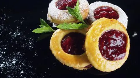 Marchewkowe ciasteczka kocie oczka