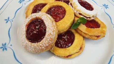 Marchewkowe ciasteczka kocie oczka