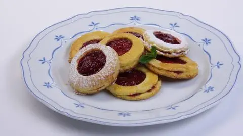 Marchewkowe ciasteczka kocie oczka