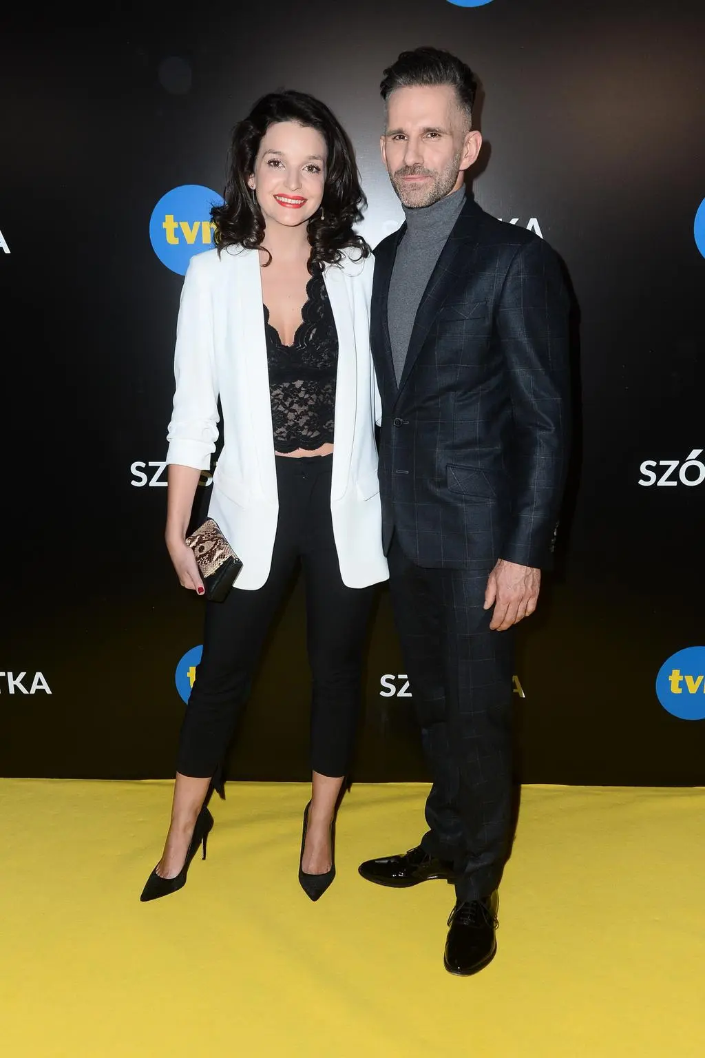 Marcin Bosak i Maria Dębska na uroczystej premierze serialu "Szóstka"