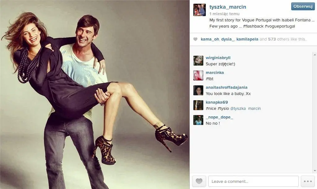 Marcin Tyszka i Isabeli Fontana