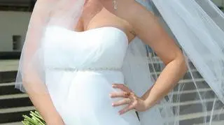 Marta Szulawiak z mężem