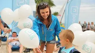 Miasteczko Projekt Plaża w dzień