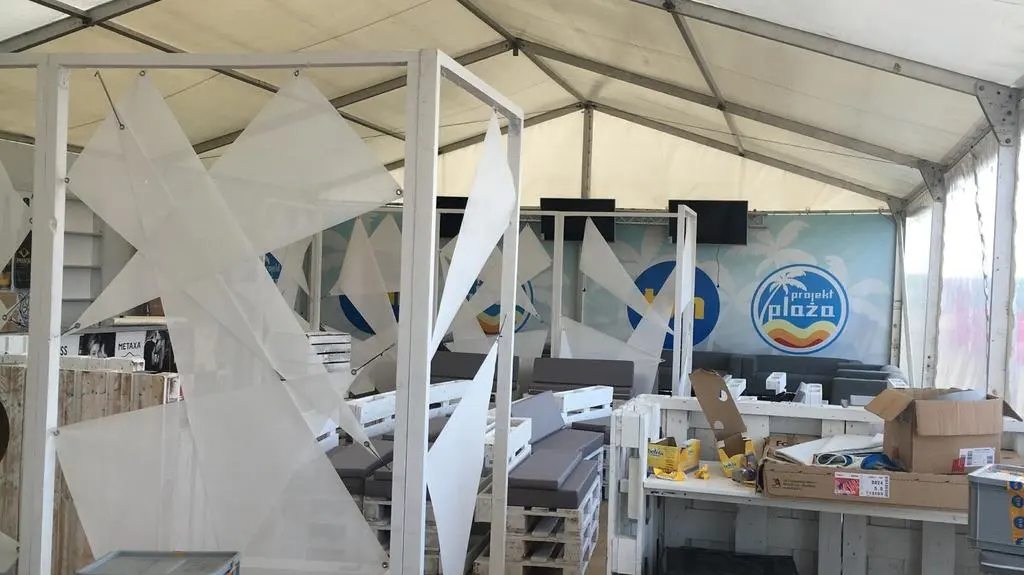 Miasteczko "Projektu Plaża" w Świnoujściu