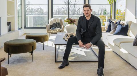 Michael Buble na planie "Remontów gwiazd Hollywood"