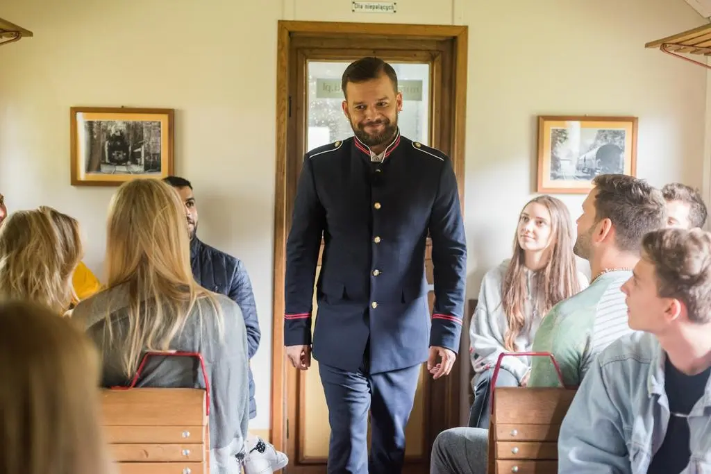 Michał Piróg z uczestnikami