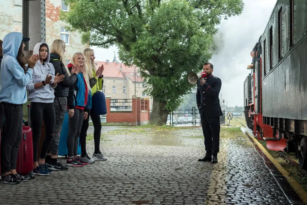 Michał Piróg z uczestnikami