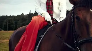 Elegancka sesja z końmi