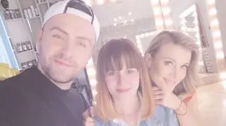 Po udanej metamorfozie Łukasz Urbański, Joanna Krupa i bohaterka programu Między Nami - Ola, zrobili sobie wspólne selfie. 