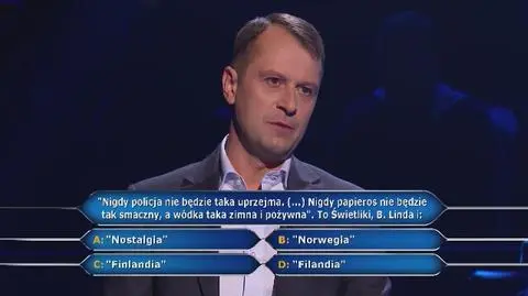 Milionerzy: Andrzej grał doskonale, ale wygrał "tylko" 40 tysięcy