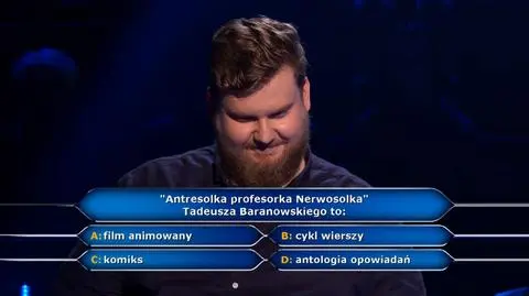 Milionerzy: "Antresolka profesorka Nerwosolka" to?