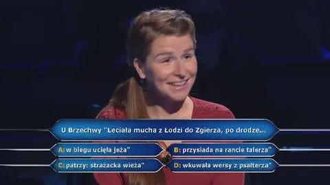 Milionerzy: Gdzie leciała mucha u Brzechwy?