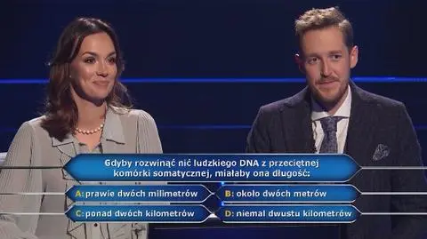 Milionerzy: Jakiej długości jest nić DNA?