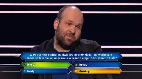 Milionerzy: Jakub nie zna się na ziemniakach, ale pieniądze zachował!