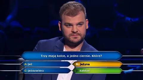 Milionerzy: Marcin był pewien tej odpowiedzi