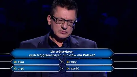 Milionerzy: Marek miał szansę na 250 tysięcy, ale nie wiedział, ile trójstyków ma Polska