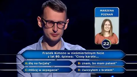 Milionerzy: Marzena wygrała ćwierć miliona, teraz pomogła Tomkowi