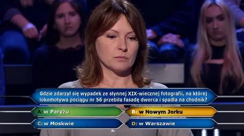 Milionerzy: Monika wycofała się przy pytaniu za ćwierć miliona!