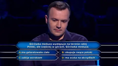 Milionerzy PRZED EMISJĄ W TV: Czym jest górówka meduza?