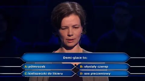 Milionerzy PRZED EMISJĄ W TV: Demi-glace to ołysiały czerep?