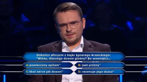 Milionerzy PRZED EMISJĄ W TV: Dokończ aforyzm