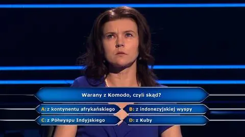 Milionerzy PRZED EMISJĄ W TV: Gdzie leży Komodo? 