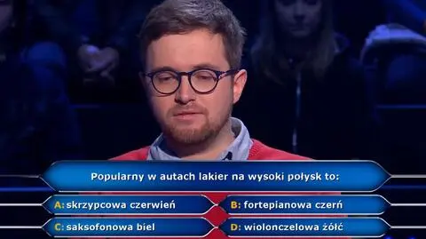 Milionerzy PRZED EMISJĄ W TV: Jak to jest z lakierami w samochodzie? 