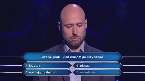 Milionerzy PRZED EMISJĄ W TV: Kajetan wie mało o drzewach, ale może przyjaciel pomoże?