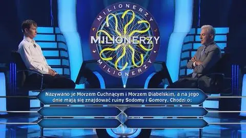 Milionerzy PRZED EMISJĄ W TV: Maciej walczy z czterema morzami