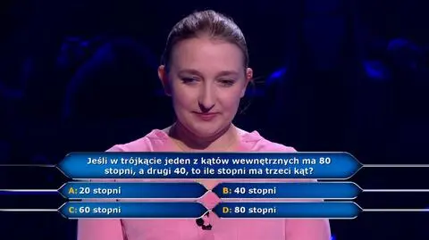 Milionerzy PRZED EMISJĄ W TV: Na początek pytanie z geometrii