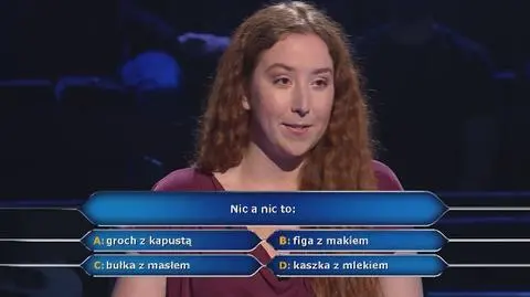 Milionerzy PRZED EMISJĄ W TV: Nic a nic to?