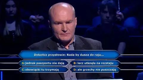 Milionerzy PRZED EMISJĄ W TV: Pierwsze pytanie i konieczna pomoc publiczności