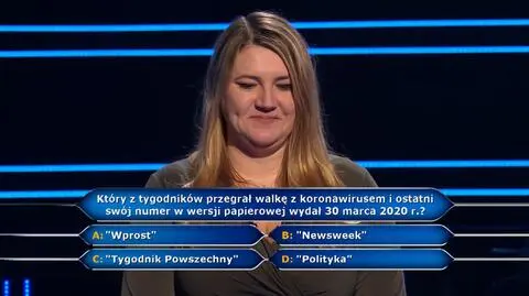 Milionerzy PRZED EMISJĄ W TV: Pytanie o koronawirusa i