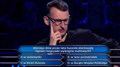 Milionerzy PRZED EMISJĄ W TV: Tomek dostał pytanie o żużel