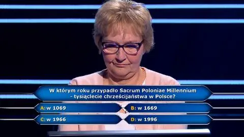 Milionerzy PRZED EMISJĄ W TV: W którym roku mieliśmy tysiąclecie chrześcijaństwa w Polsce?