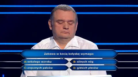 Milionerzy PRZED EMISJĄ W TV: Znacie kocią kołyskę?