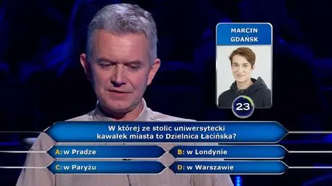 Milionerzy: Przyjaciel Wojciecha nie pomógł, ale on i tak zaryzykował