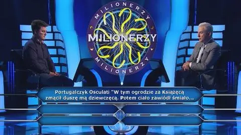 Milionerzy: Pytanie o piosenkę kosztowało Artura dwa koła ratunkowe