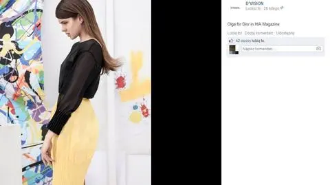 Olga dla Diora w "HIA Magazine"