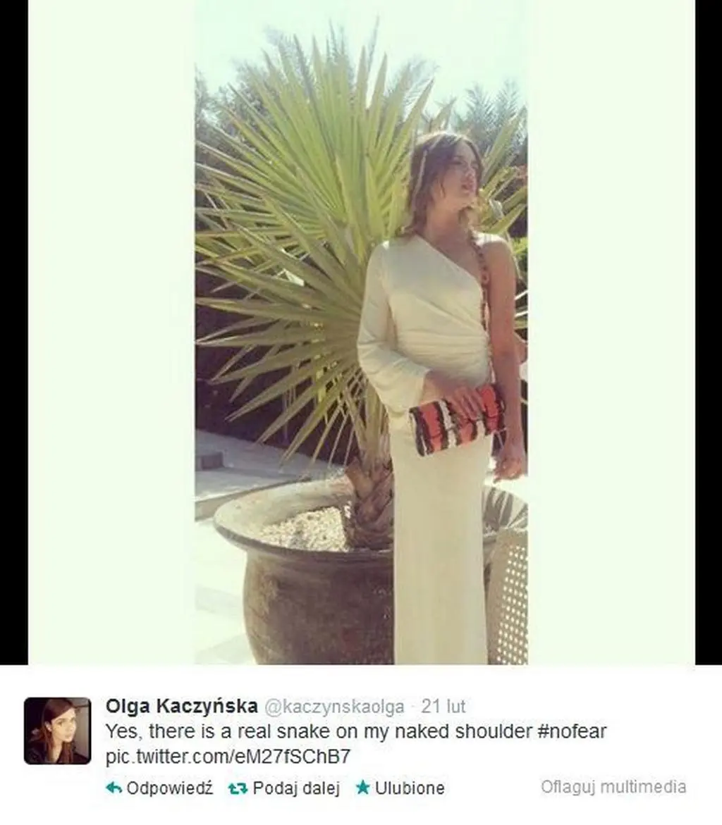 Olga podczas sesji w Dubaju