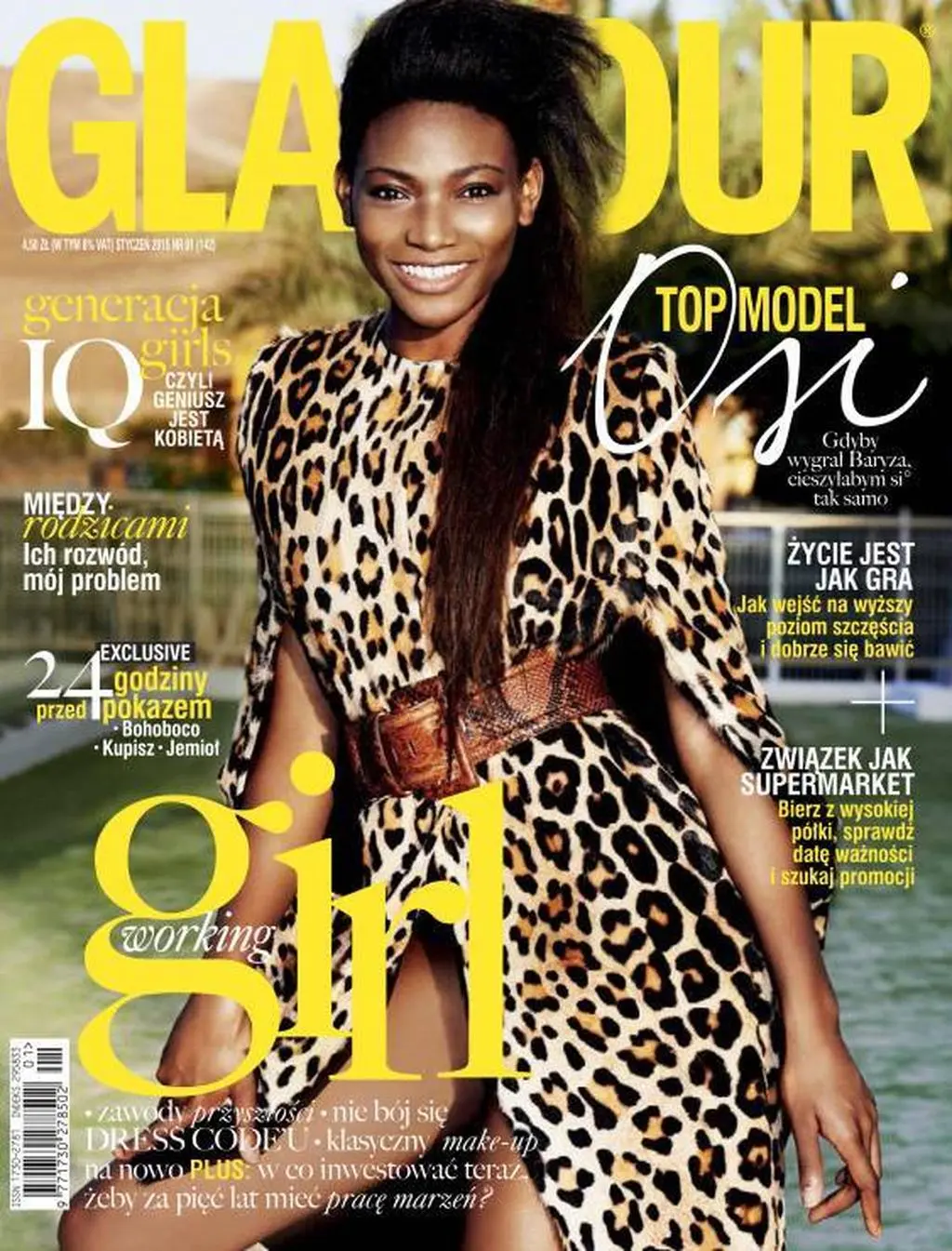 Osi Ugonoh na okładce "Glamour"
