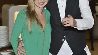 Ania Starmach i Pascal Brodnicki z żoną na gali rozdania TeleKamer 2015